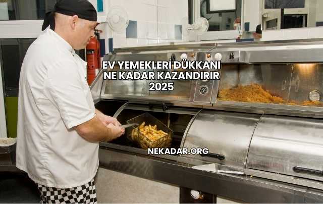 Ev Yemekleri Dükkanı Ne Kadar Kazandırır 2025