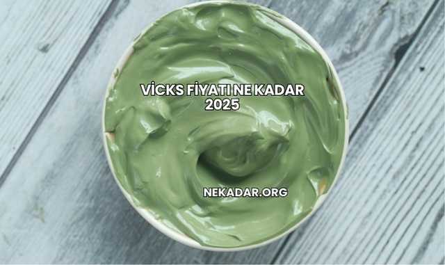 Vicks Fiyatı Ne Kadar 2025