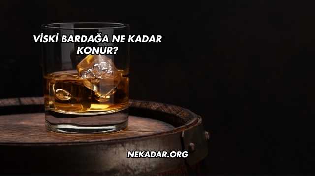 Viski Bardağa Ne Kadar Konur?