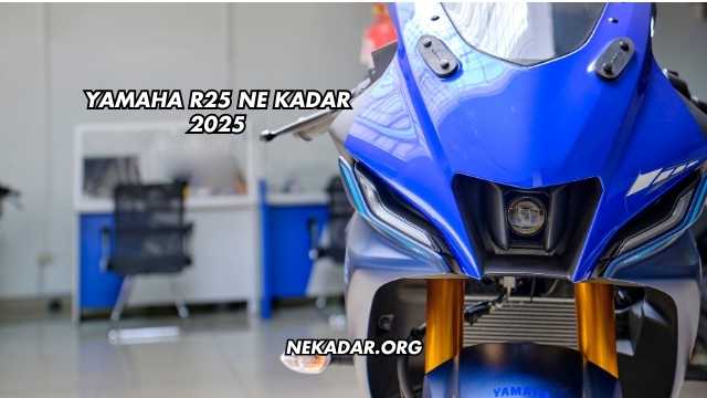 Yamaha R25 Ne Kadar 2025