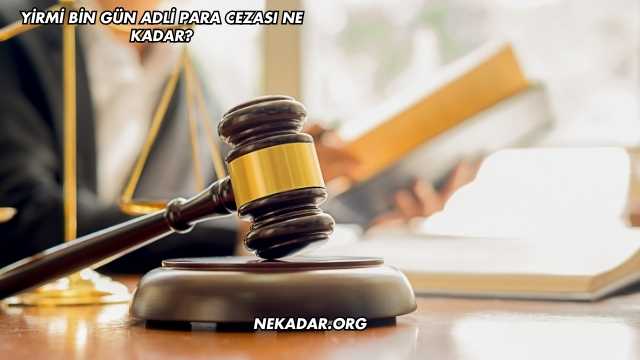 Yirmi Bin Gün Adli Para Cezası Ne Kadar?