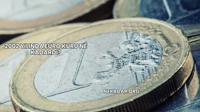 2002 Yılında Euro Kuru Ne Kadardı?