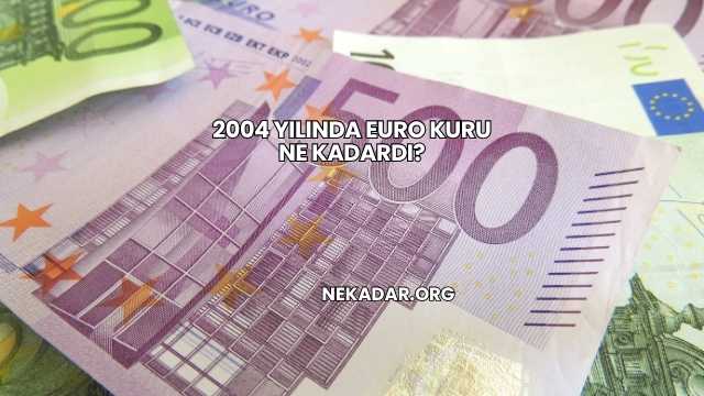 2004 Yılında Euro Kuru Ne Kadardı?
