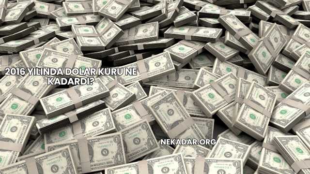 2016 Yılında Dolar Kuru Ne Kadardı?