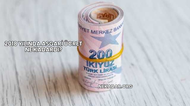 2018 Yılında Asgari Ücret Ne Kadardı?