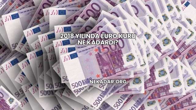 2018 Yılında Euro Kuru Ne Kadardı?