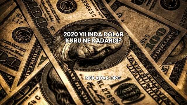 2020 Yılında Dolar Kuru Ne Kadardı?