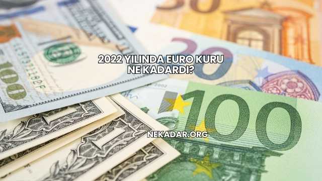 2022 Yılında Euro Kuru Ne Kadardı?