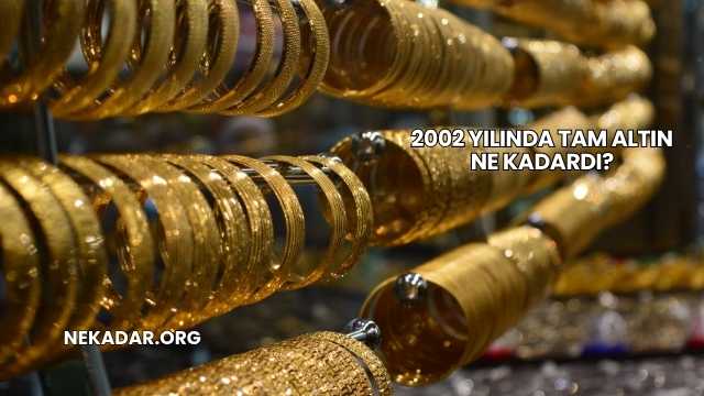 2002 Yılında Tam Altın Ne Kadardı?