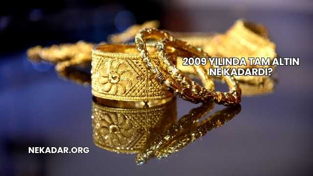 2009 Yılında Tam Altın Ne Kadardı?