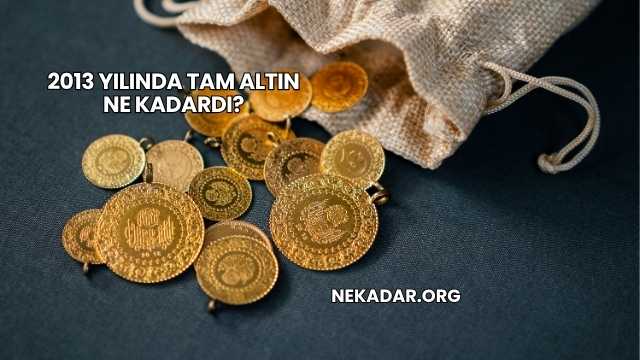 2013 Yılında Tam Altın Ne Kadardı?