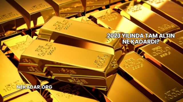 2023 Yılında Tam Altın Ne Kadardı?